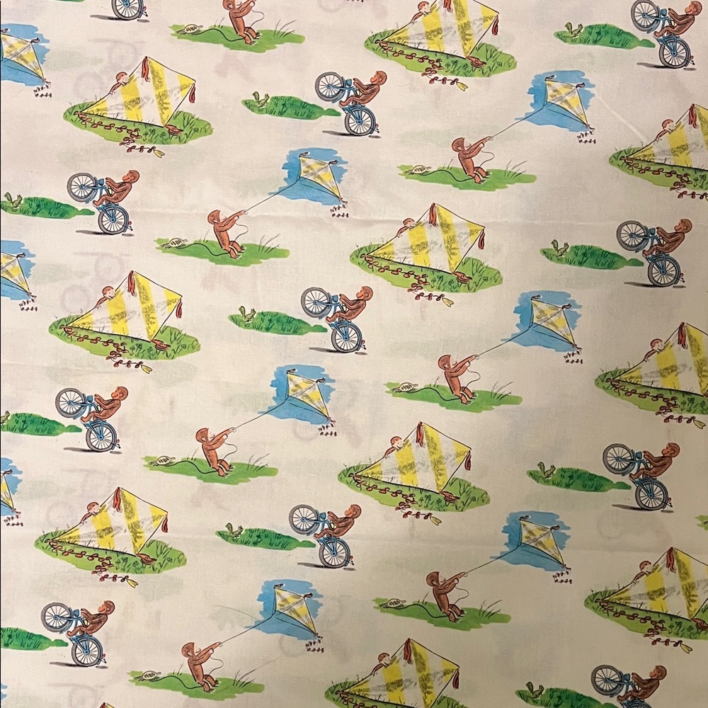 Curious George Fabric Vintage Style